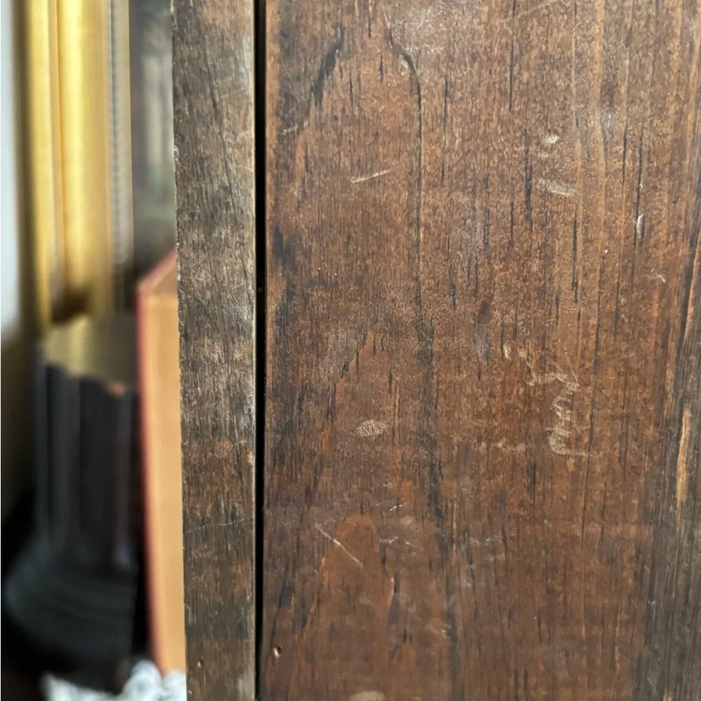 Vintage Handmade Wooden Wall Mail Organizer